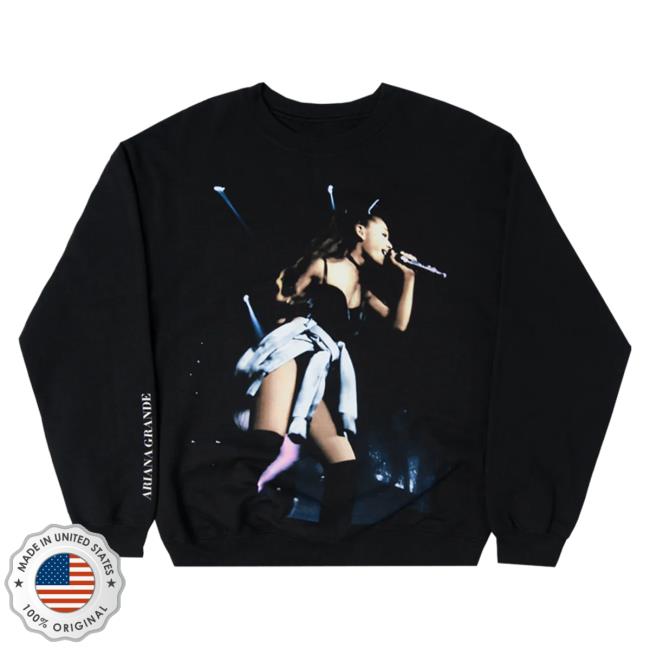 Official Ariana Grande Apparel Clothing Merch Store Ariana Grande My Everything Live Photo Crew neck Ariana Grande Shop