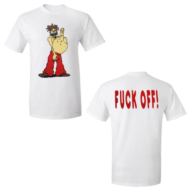 Official Icp Merch Clothing Store Insane Clown Posse Shaggy 2 Dope Go Fuck Off! White Tee Shirt