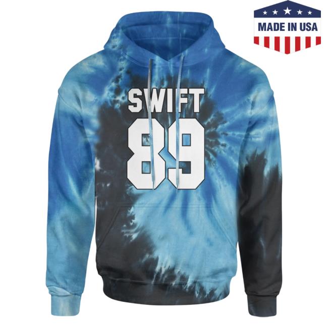 Official Expression Tees Taylor Swift 89 Birth Year Music Fan Era Midnight Lover Unisex Crew neck Tie Dye Blue Ocean