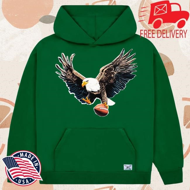 Official Golf Wang Merch Eagles Cutout Hoody by Golf Wang x NFL