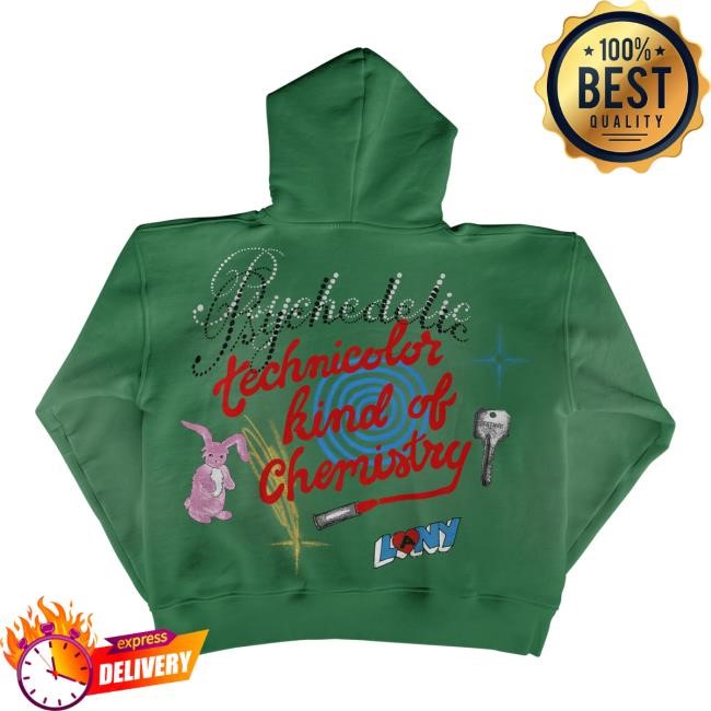 Official This Is Lany Merch Store Green "Sketched" Zip Pullover Hoodie