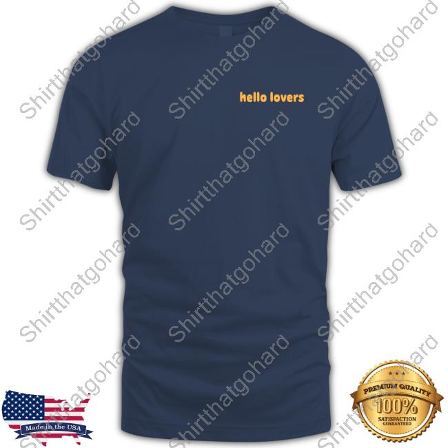 Official Niall Horan Store Merch Hello Lovers Logo Navy Hoodies