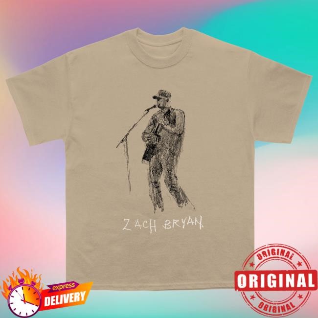 Official Zach Bryan ZB Sketch Shirts