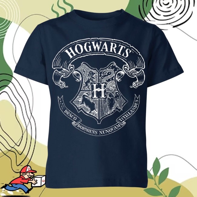 Hogwarts Crest Kids' Hoody - Navy