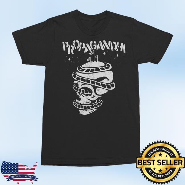 Propagandhi Merch Rollercoaster Skull Crewneck Sweatshirt