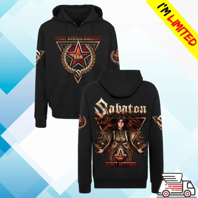 Official Sabaton Merch Store Sabaton Night Witches Hooded Sweatshirt Sabaton Shop