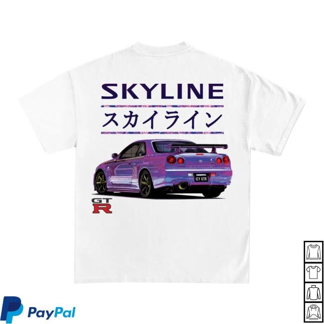 Official Icy Shop Merch Nissan Skyline Gtr Jdm Racing Hot Shirt