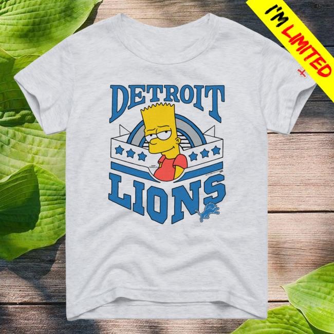 Official Detroit Lions Homage x The Simpsons Unisex Hot Shirt - White