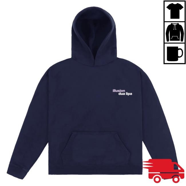 Official Dua Lipa Merch Store Dua Lipa Illusion Navy Sweaters Dua Lipa Apparel Clothing Shop DuaLipa
