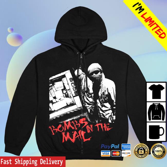 Official City Morgue Merch Store Shop Bombs In The Mail Zip Pullover Hoodie CityMorgue