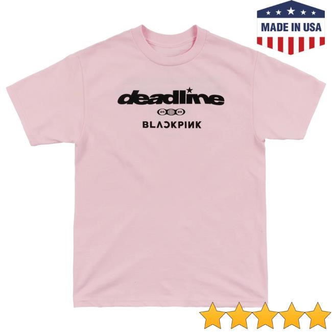 Deadline Tour Merch BLACKPINK Continent Logo Tshirt Black | Blackpink Official Merch Store