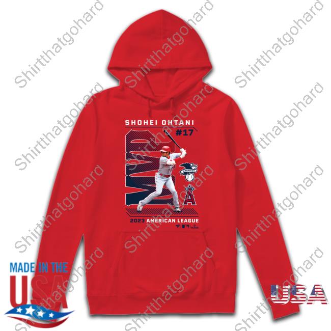 Shohei Ohtani Los Angeles Angels 2023 AL MVP T-Shirt Red