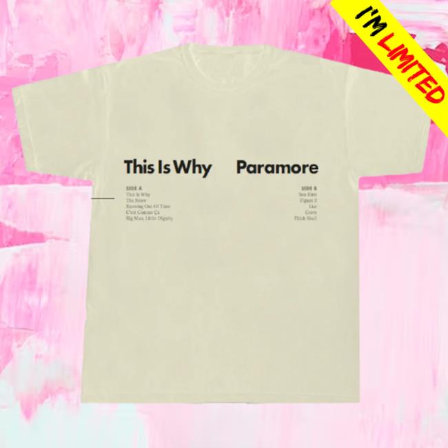 Official Warner Music Merch Store Paramore This Is Why Tracklist Natural Attractive Shirt Warner Music Apparel Clothing Shop WarnerMusic
