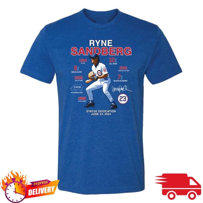 Ryne Sandberg Statue Tees