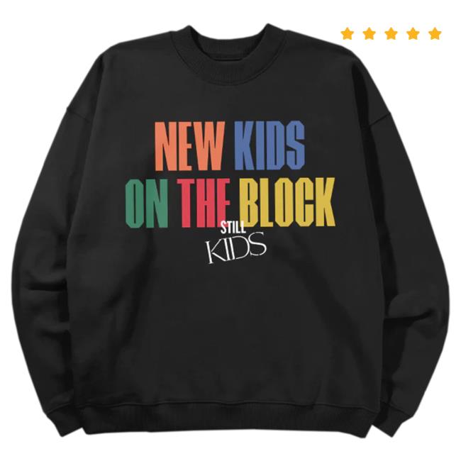 Official New Kids On The Block Merch Still Kids Oversized Crew neck Sweatshirt