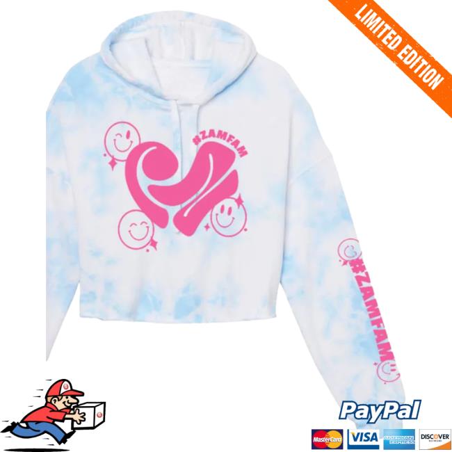 Official Rebecca Zamolo Merch Store Rz Happy Heart Tie Dye Attractive Hoodie RebeccaZamolo Shop