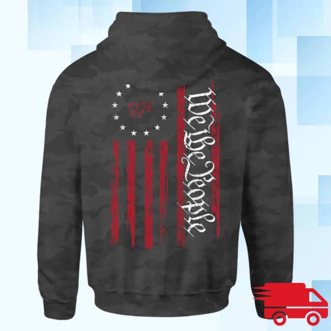 Official Howitzer Clothing 1776 We The People Betsy Popover Hoodie Black Camo