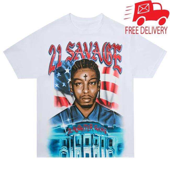 Official 21 Savage Merch Store AMERICAN DREAM TOUR New Shirt - 21 Savage