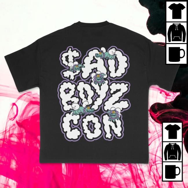 Official Sad Boyz Merch Sad Boyz LVCON Tees Black