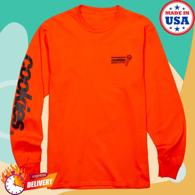 Official Cookies Merch Store Cookies Spring 2 Lock And Key Long Sleeve Tee Shirt Black Apparel Clothing Shop Cookiessf