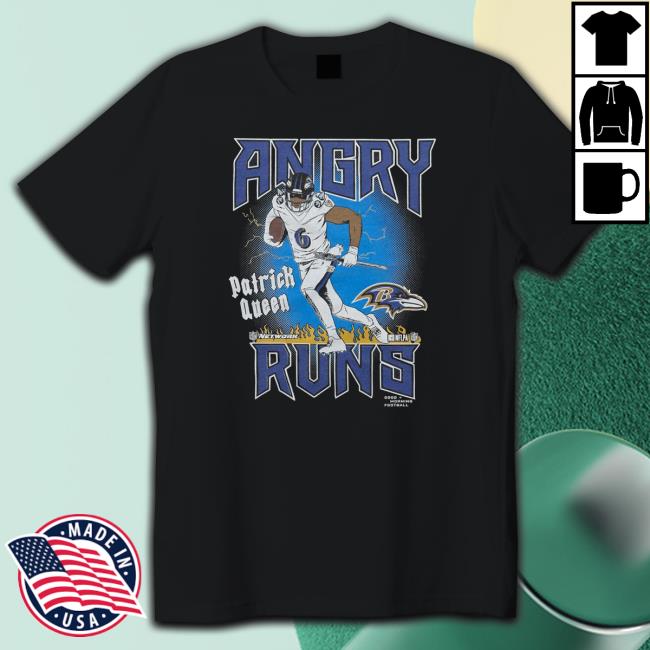 Official Homage Angry Runs Ravens Patrick Queen Shirts