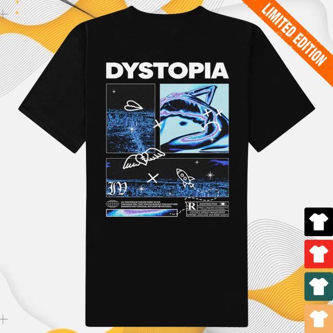 Dystopia Black Shirt IVOXYGEN Merch Store