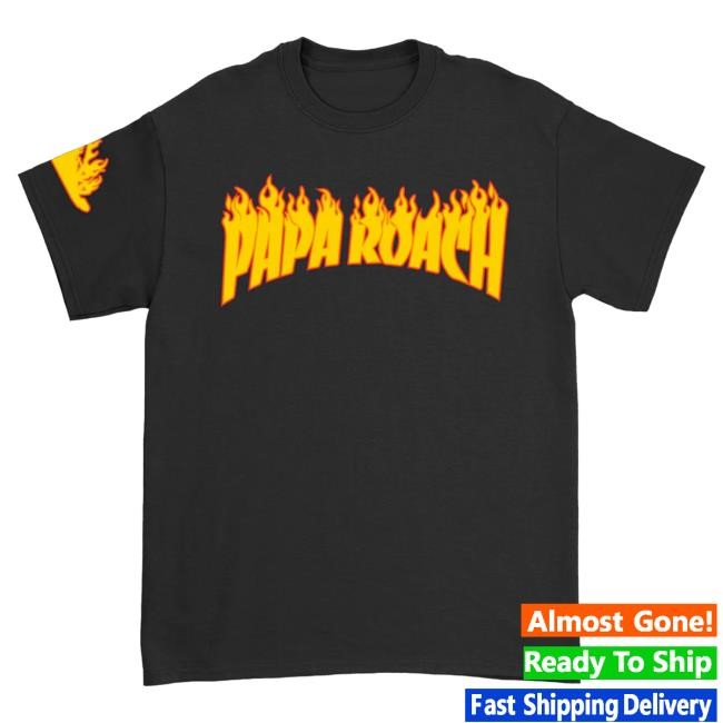 Official Papa Roach Merch Store Shop Firestarter Popover Shirt (Black) Paparoach