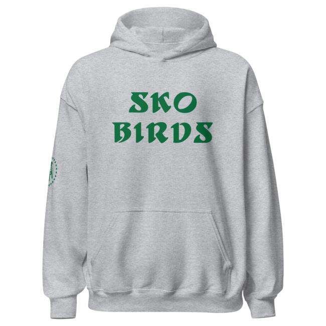 Official Barstool Huskies Merch Store Barstool Sports Sko Birds Pullover Hoodie Grey Barstoolhuskies Apparel Clothing Shop