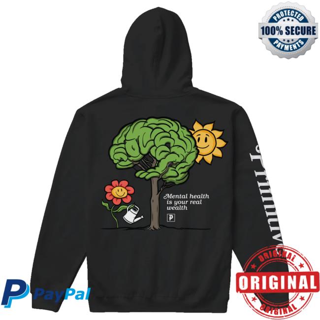 Official Primitive Skateboarding Apparel Clothing Merch Store Shop Inner Growth Good For Life Hoodie Black