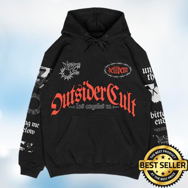 Official Outsider Apparel Merch Hellbent Los Angeles Ca Crewneck Sweatshirt