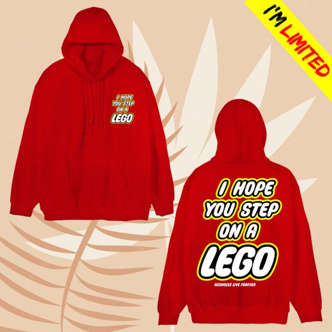 Official Linda Fine Gold Merch Store Assholes Live Forever Linda Finegold Alcoholics Step On A Lego Red Hoody Lindafinegold Apparel Clothing Shop AssholesLiveForever
