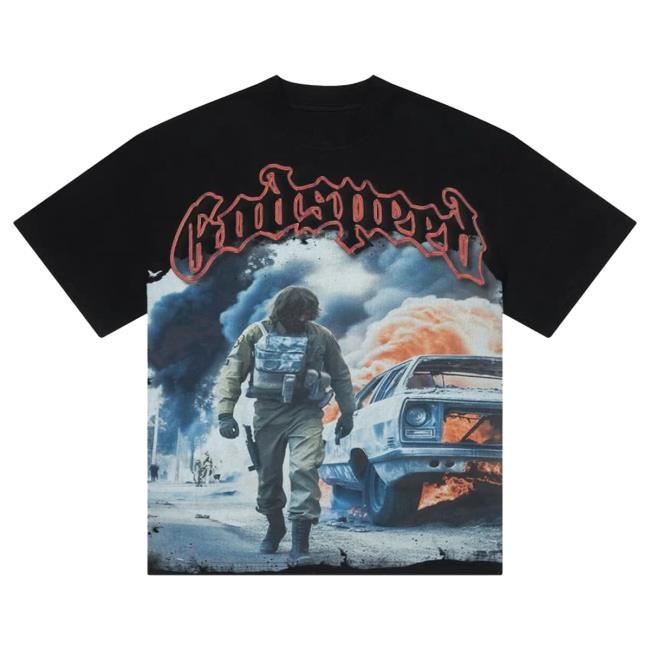 Official Godspeed New York Clothing Shop Khaos Popover Shirt (Black)