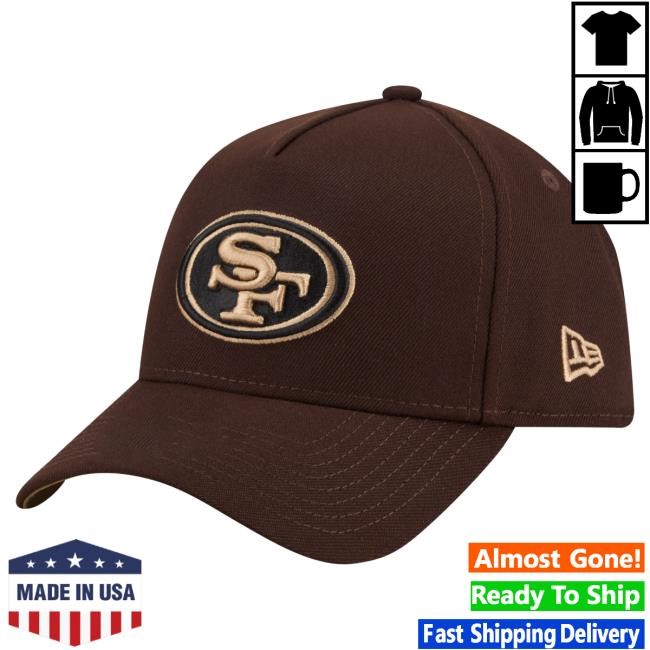 San Francisco 49ers Burnt Wood A-Frame 9FORTY NFL Football Adjustable Hat