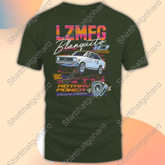 Lzmfg Merch Blanquito Rotary Power Pursuit Of Perfection Tee