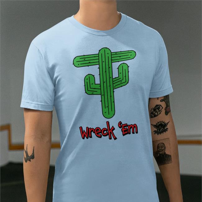 Wreck Em Cactus Tee Shirt Patrick Mahomes Texas Tech Red Raiders Texas Tech Red Raiders Wreck Em Cactus Shirt