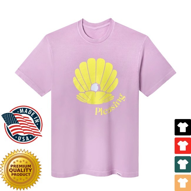 The Pleasing Clam New T-Shirt in Sky Pleasing Shop Apparel