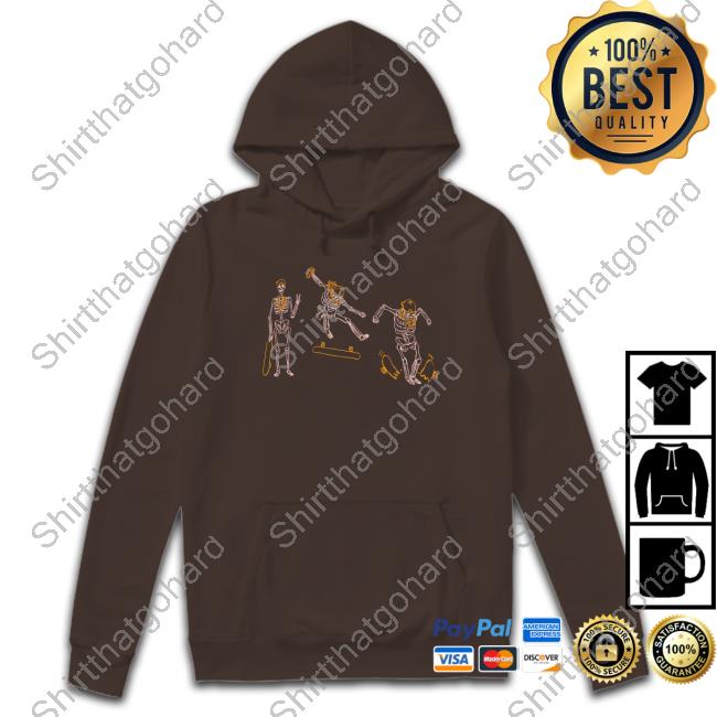 Official Punz Skeleton Skateboard T Shirts