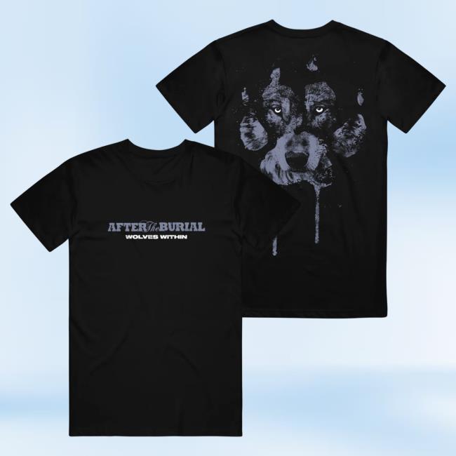 Official After The Burial Merch Wolf Pawprint Black Sweatshirts