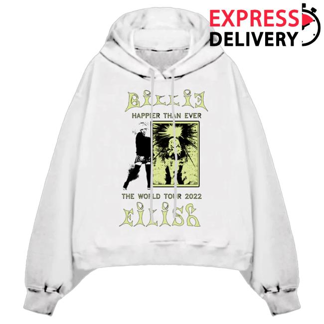 Official Interscope Records Billie Eilish Merch Store Look Away Off White Tour Attractive Hoodie Billie Eilish Apparel Clothing Shop