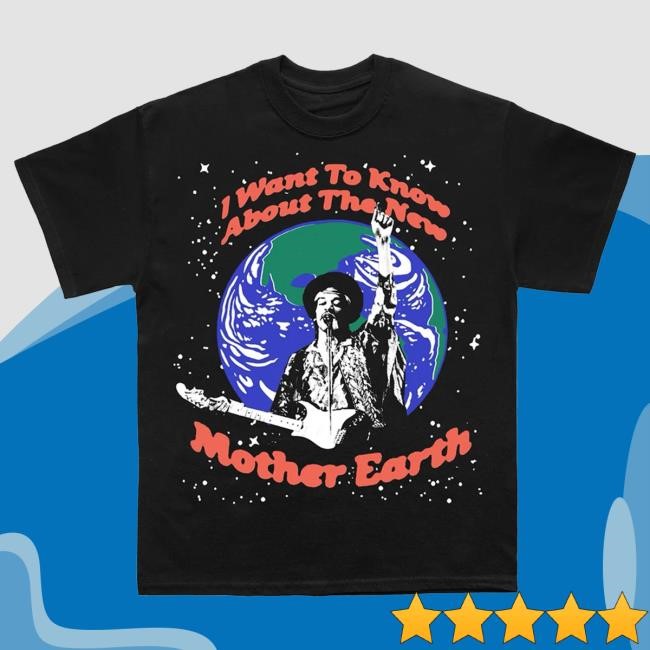 Jimi Hendrix Mother Earth Black Shirt
