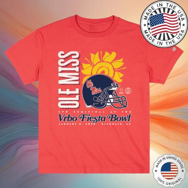 Heavyweight Ole Miss Rebels NCAA Football NCAA Fiesta Bowl Tee