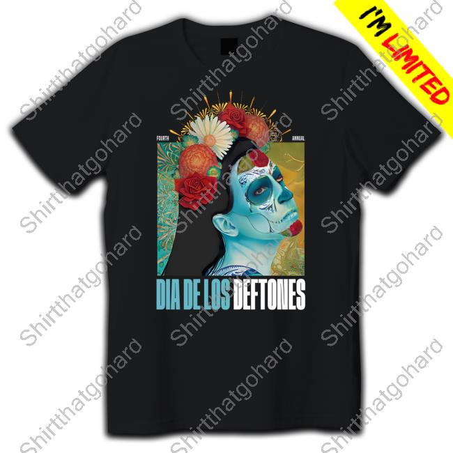 Deftones Merch Dia De Los Deftones 2023 La Catrina Admat Long Sleeved T Shirt
