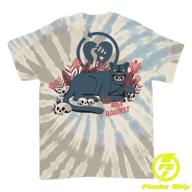 Official Rise Against Panther Shirt (Oasis Spiral Dye)