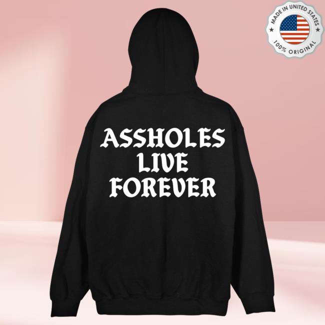 Official Linda Finegold Merch Store Stop Assholes Live Forever Long Sleeve Shirts Black Lindafinegold Clothing Shop