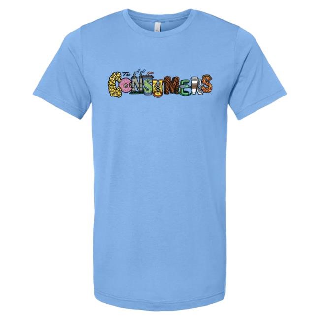 Official Nate Bargatze Merch Consumers Carolina Blue Top Shirt