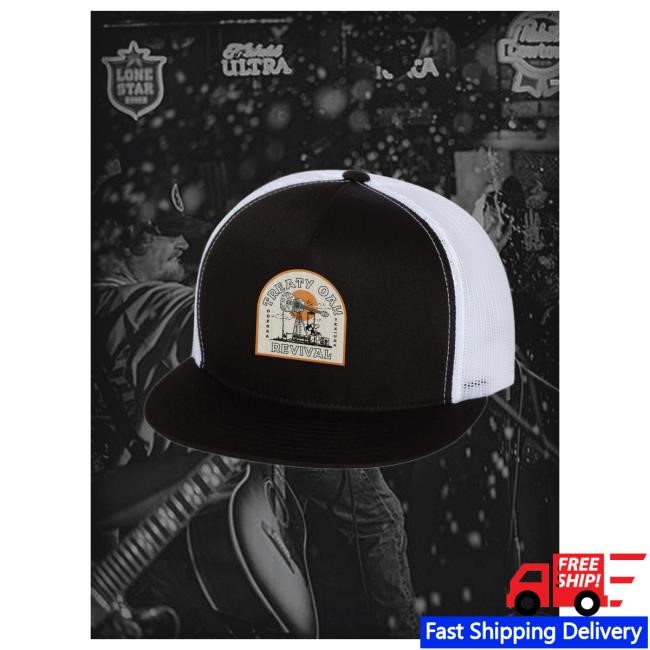 Official Treaty Oak Revival Merch Guitar Flat Bill Cap