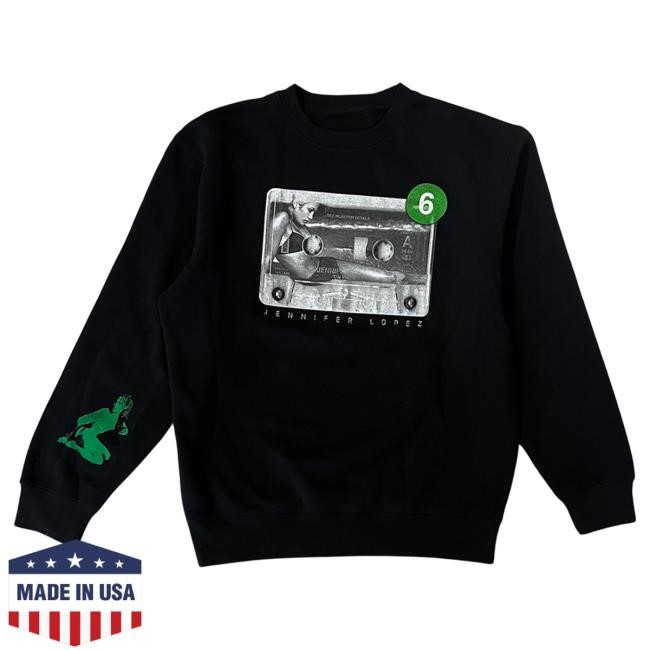 Official Jennifer Lopez Merch Store Shop Jennifer Lopez On The 6 Vintage Cassette Sweatshirts JenniferLopez