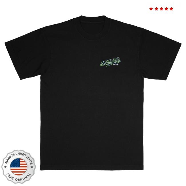 Unisex Seattle Seahawks Born x Raised Black Pro Script Tee NFL Shop Store