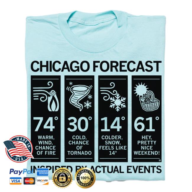 Official Raygun Merch Store Shop Raygun Chicago Forecast T Shirt Raygunsite
