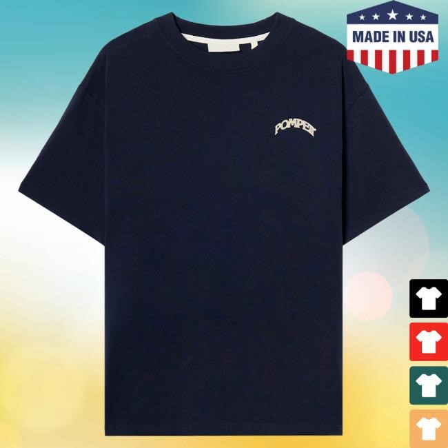 Fountain Navy Regular Graphic Tee | Buy Official Pompeii Apparel